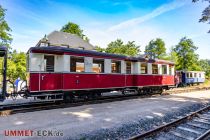 Eine Dampflok und viele Waggons gibt es in Herscheid-Hüinghausen zu bewundern. • © ummeteck.de - Christian Schön